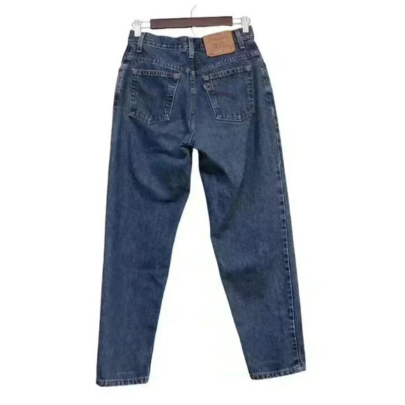 Vintage Y2K Levi's 550 Jeans Size 8 Petite Classic Relaxed Fit Tapered Leg Baggy - Picture 7 of 13